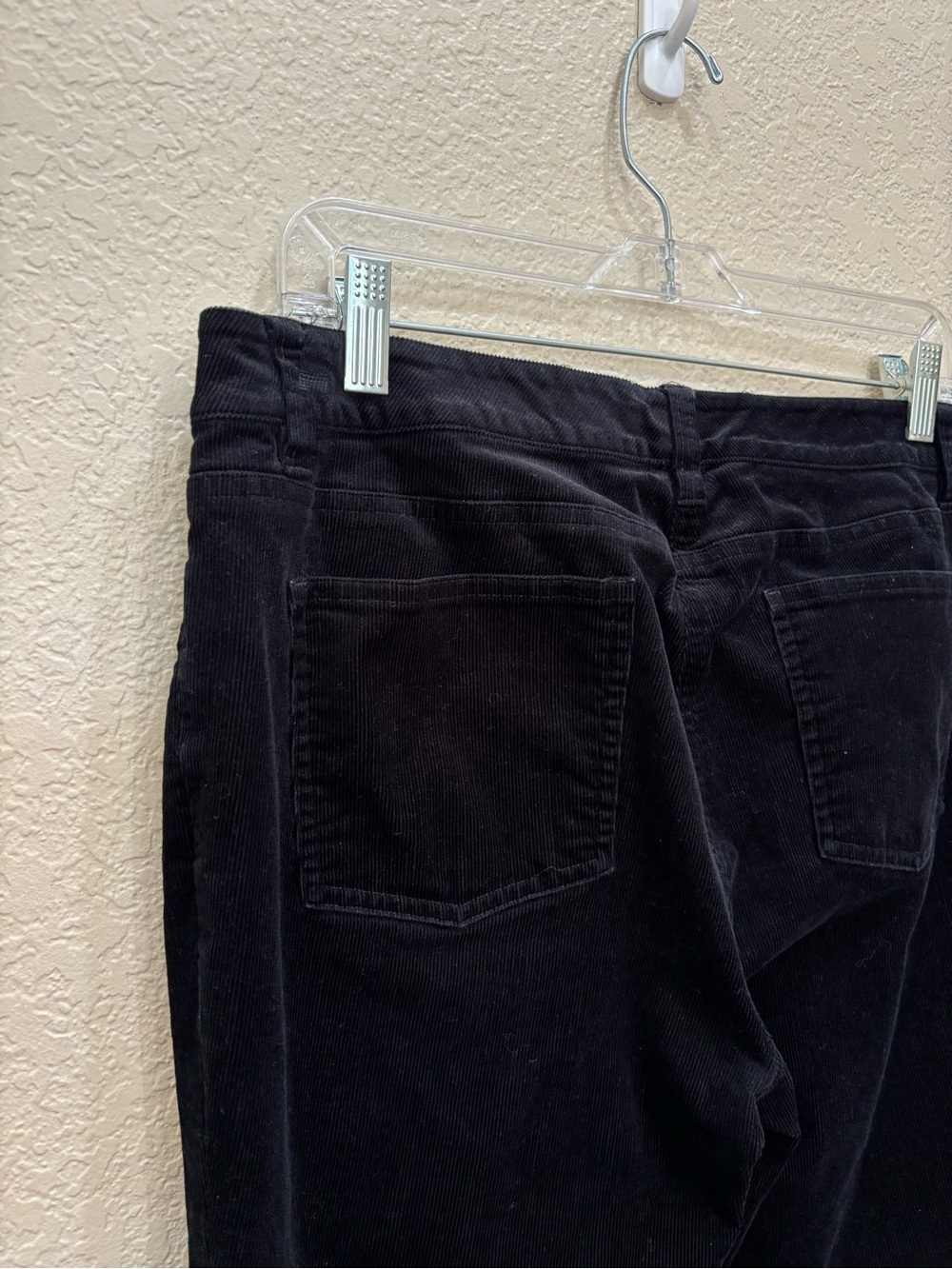 Eileen Fisher Organic Cotton Tencel Stretch Corduroy Pant Black Sz 10 Minimalist - Picture 5 of 9